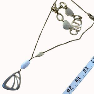 Kenneth Cole Necklace Bracelet Set Gold Tone, Boho, Casual, Neutral, Y2K